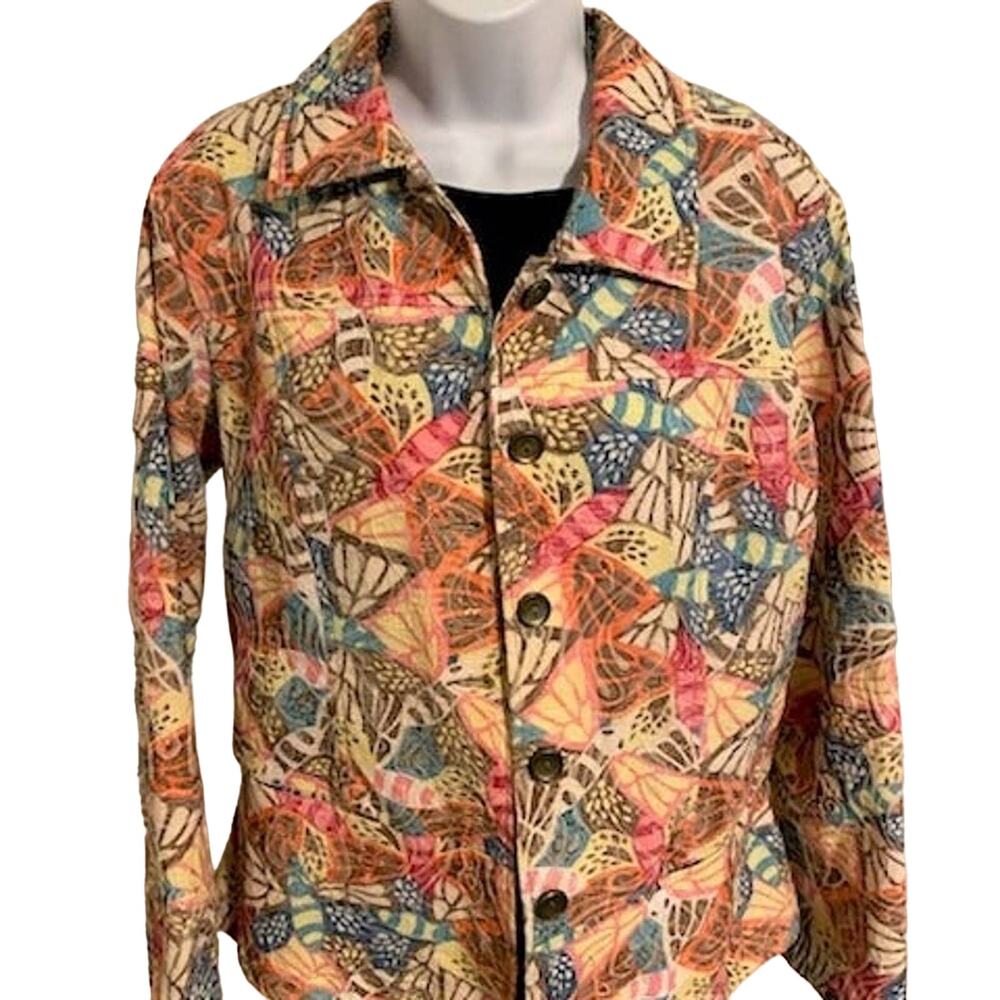 Analogy Size L  Multi-Color Tapestry Jacket /Blazer